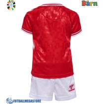 Fotballdrakt Barn Danmark Hjemmedraktsett EM 2024 Kortermet (+ Korte bukser)